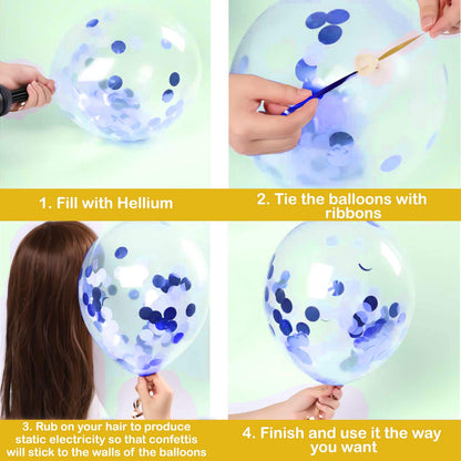 Blue Banner & Balloons Decoration For Birthday Decoration For Boys/Men