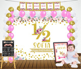 Half or 6 Months Birthday Girl Personalized Kit