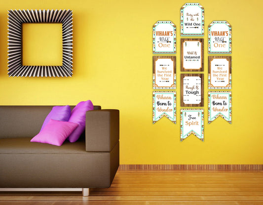 Wild One Birthday Paper Door Banner for Wall Decoration