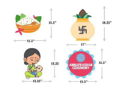 Annaprashan Ceremony Cutouts for Decoration