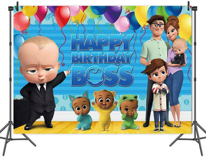 Boss Baby Birthday Party Backdrop