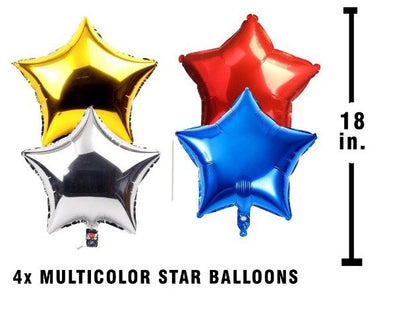 Candy Land Theme Birthday Party Decoration Kit with Backdrop & Balloons