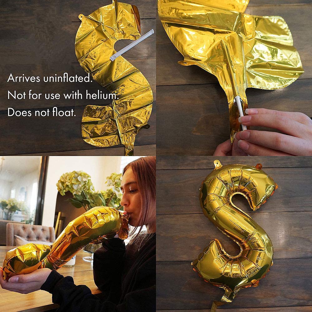 Baby Blue Happy Birthday Balloon Banners , Alphabet Balloons Banner for Boys Birthday Party Decoration Men Teen Boys