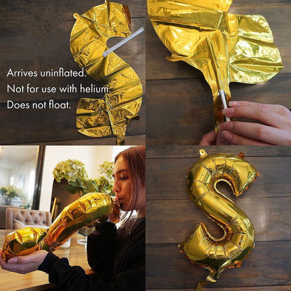 Baby Blue Happy Birthday Balloon Banners , Alphabet Balloons Banner for Boys Birthday Party Decoration Men Teen Boys