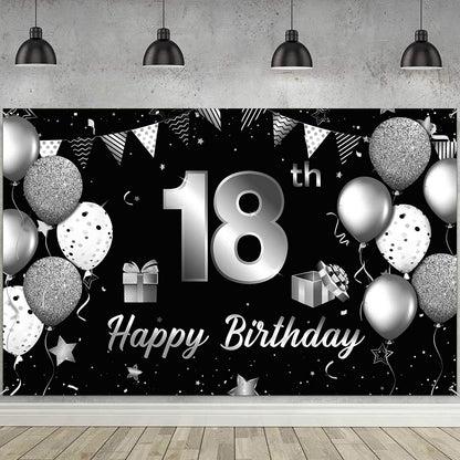 18th Birthday Party Backdrop 
