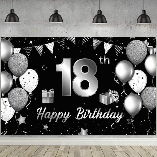 18th Birthday Party Backdrop 