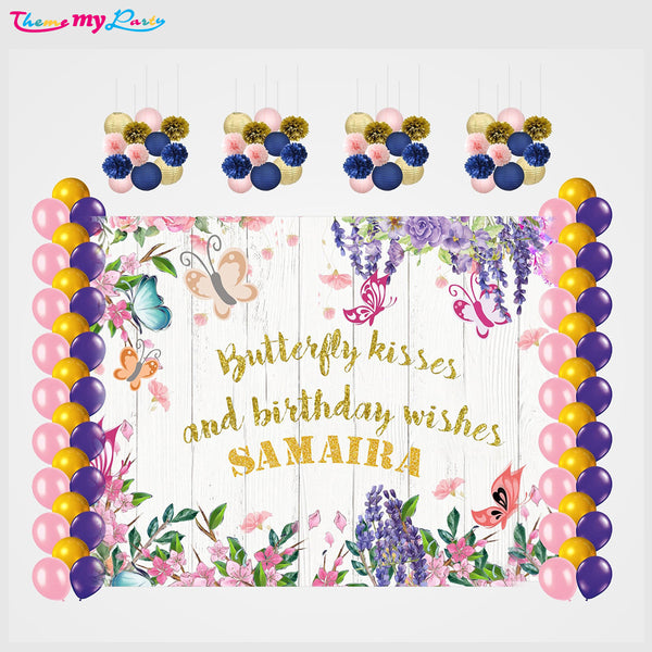 Butterflies & Fairies Theme Birthday Party Complete Decoration Kit
