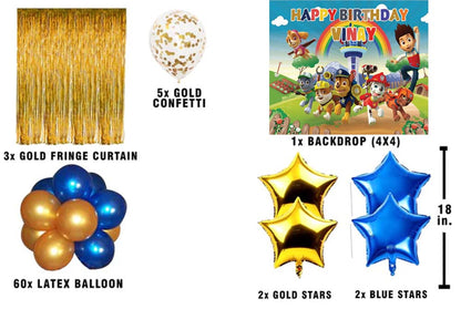 Paw Patrol Theme Birthday Party Decorations Complete Set