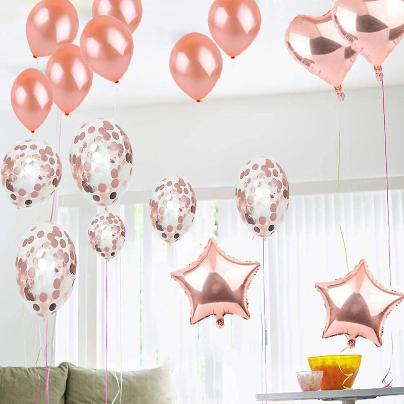 31th Birthday Decorations Party Supplies,Rose Gold Number 31 Balloons,31th Foil Balloons Latex Balloon Decoration,Great 31th Birthday Gifts for Girls