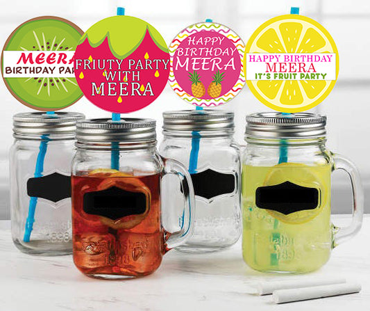 Twotti Fruity Theme Birthday Party Paper Decorative Straws