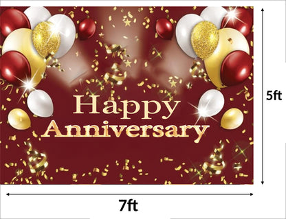 Anniversary Party Backdrop Banners for Couples