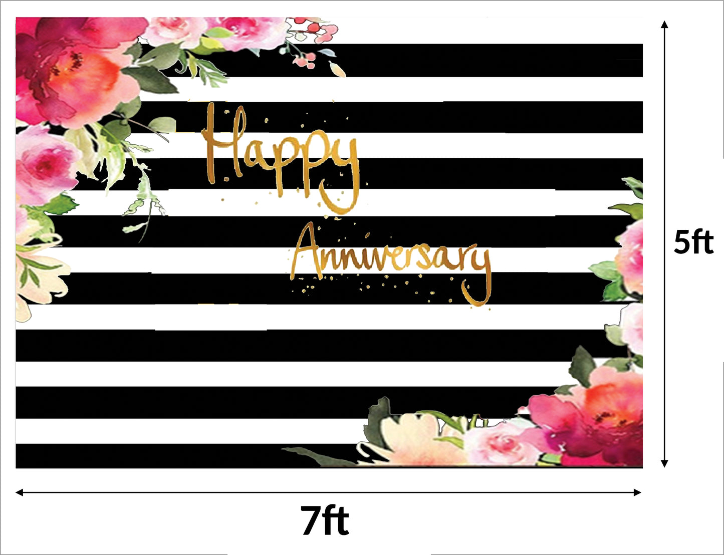 Anniversary Party Backdrop Banners for Couples