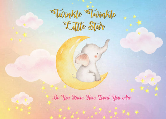 Twinkle Twinkle Little Star Girls Theme Party Backdrop