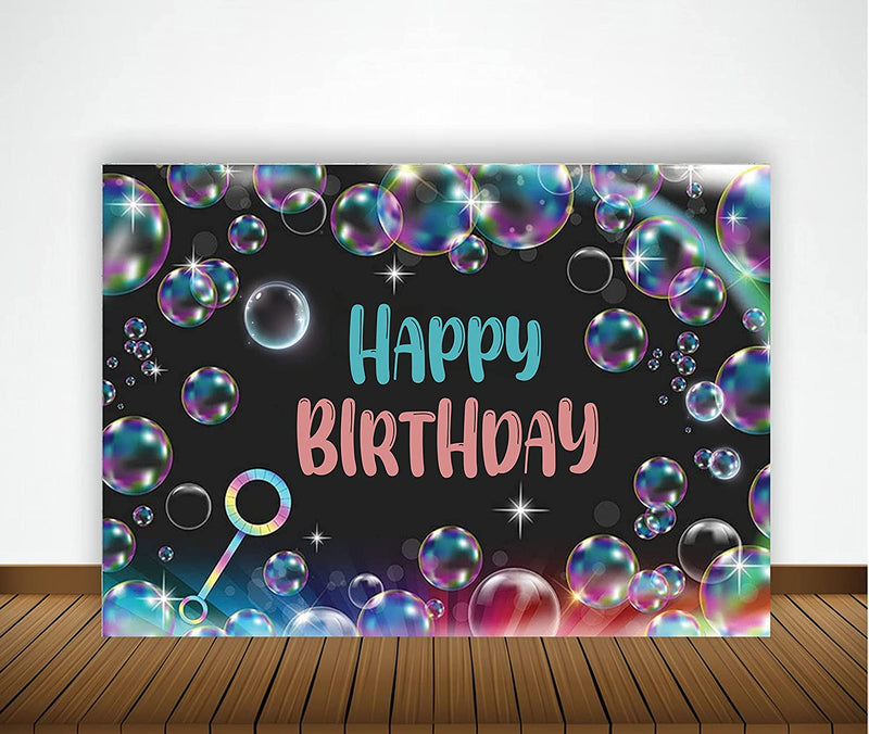 Rainbow Theme Birthday Party Backdrop 