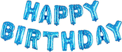 4 Pcs Dolphin/Fish Shape/Shark Foil Balloons With Happy Birthday Foil +50 Blue Balloons For Decoration