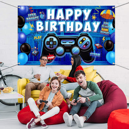 Gaming Theme Birthday Party Backdrop