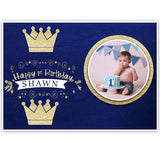 Personalize Prince Birthday Backdrop Banner