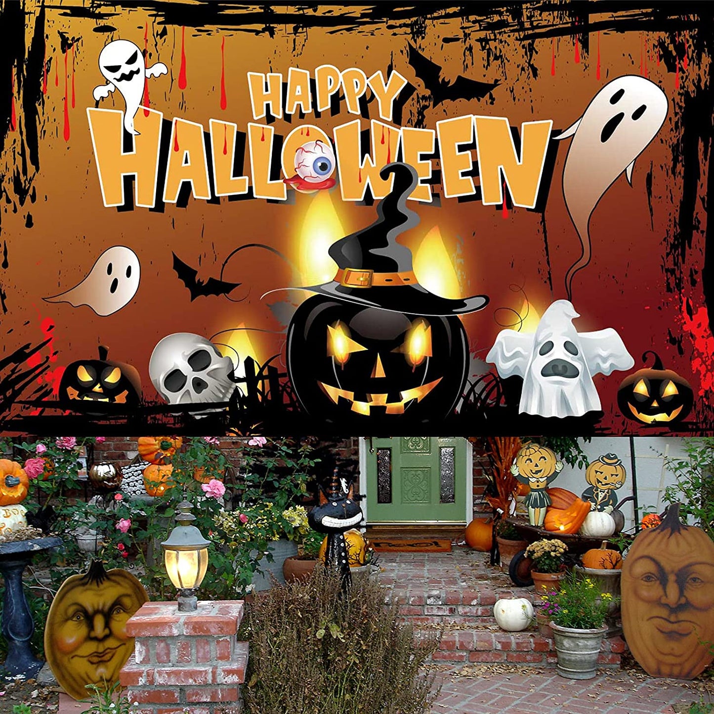 Halloween Party Decoration Backdrop