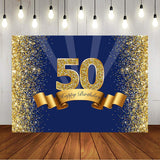 50th Birthday Party Backdrop 