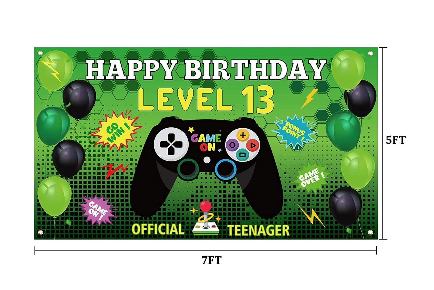 Gaming Theme Birthday Party Backdrop