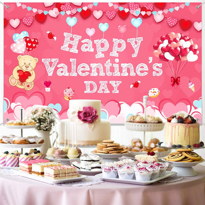 Valentine Party Backdrop for Decoration