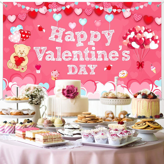 Valentine Party Backdrop for Decoration