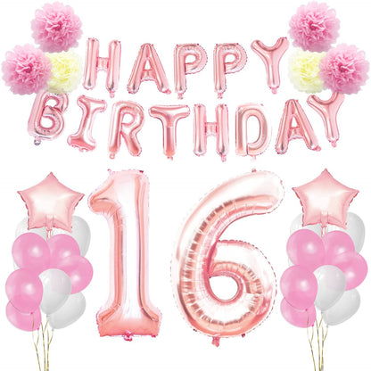 16th Birthday Decoration Party Supplies