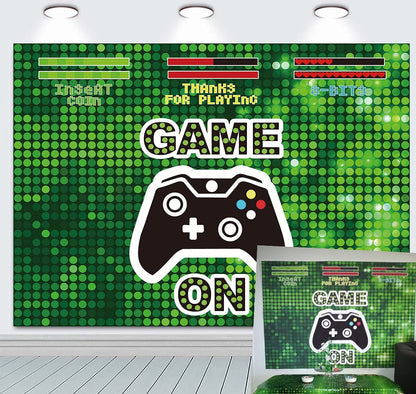 Gaming Theme Birthday Party Backdrop