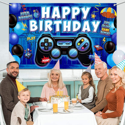 Gaming Theme Birthday Party Backdrop
