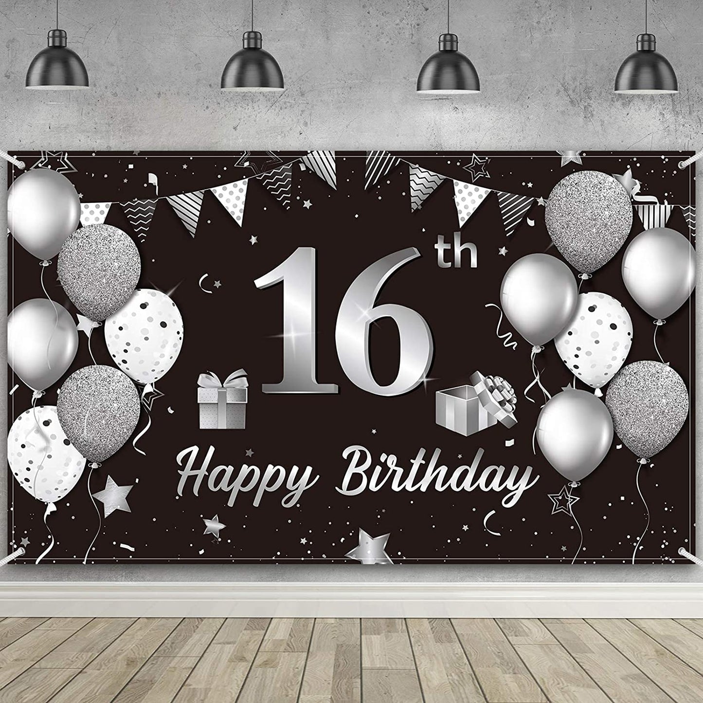16th Birthday Party Backdrop 