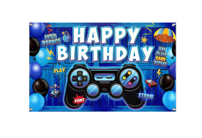 Gaming Theme Birthday Party Backdrop