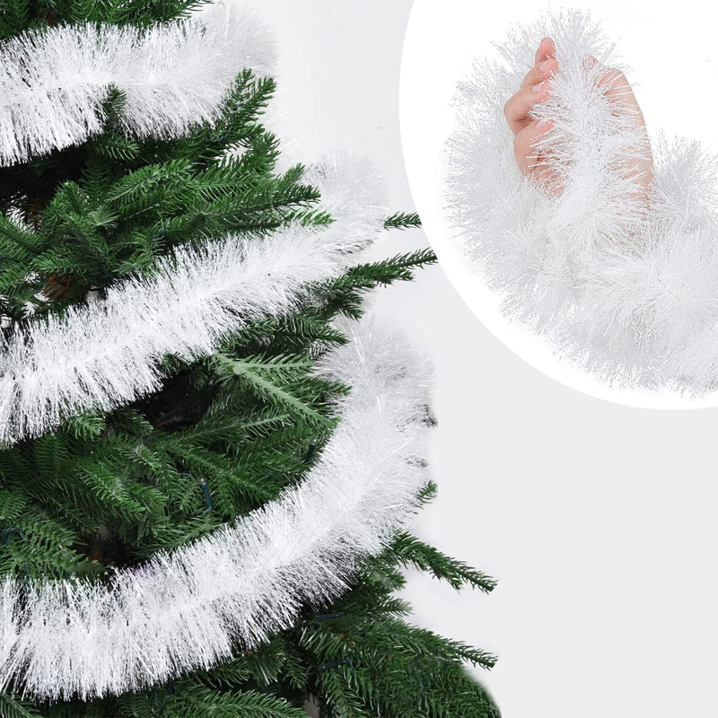 Artificial White  Color Merry Christmas Strings, Garlands For X Mas Christmas Tree Decoration And Home