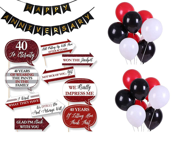 40th Anniversary Combo Kit for Decorations