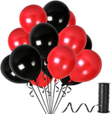 Red And Black Balloons 9 Inch Thick Latex Balloon