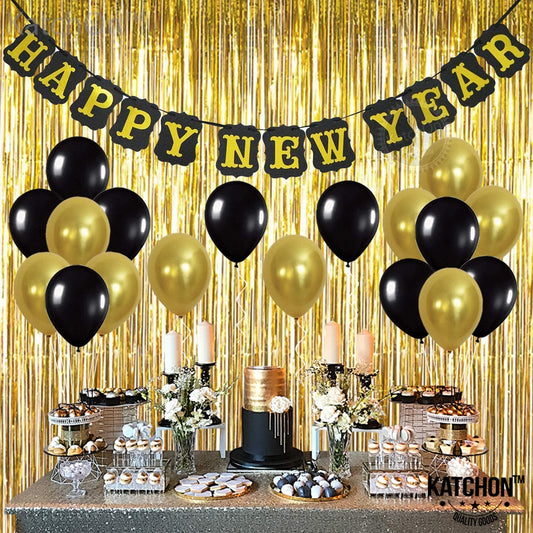 New Year Party Combo Kit with Banner for Decorations