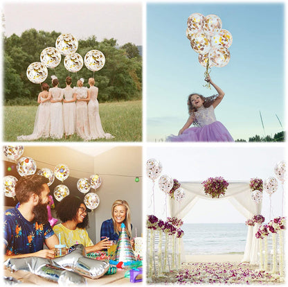 Blue  Transparent Balloon  Confetti Balloons