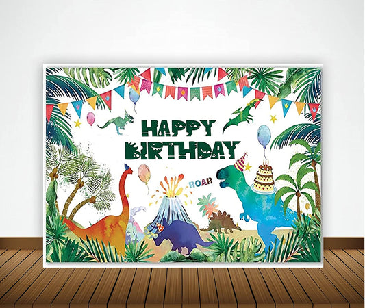 Dinosaur Theme Party Backdrop