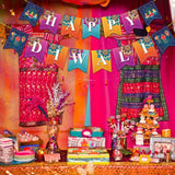 Multi-Color Happy Diwali Banner
