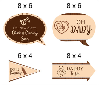 Oh Baby Party Photo Booth Props Kit