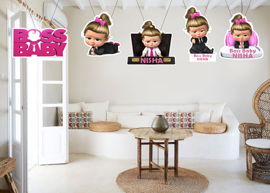 Boss Baby Girl Theme Birthday Party Hanging Set for Decoration 