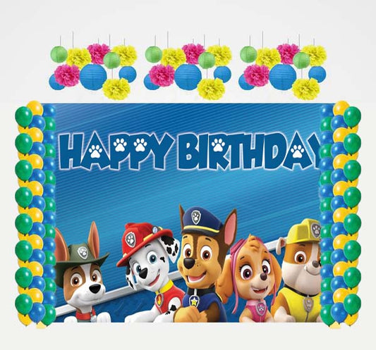 Paw Patrol Theme Birthday Party Complete Decoration Kit