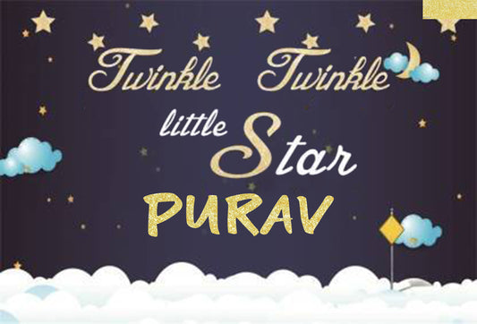 Twinkle Twinkle Little Star Theme Party Backdrop