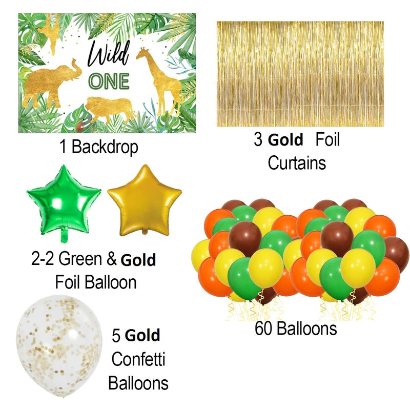 Jungle Theme Birthday Party Complete Party Set