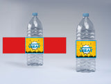 Super Hero Birthday Party Water Bottle Sticker Labels