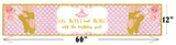 Ballerina Theme Birthday Long Banner for Decoration