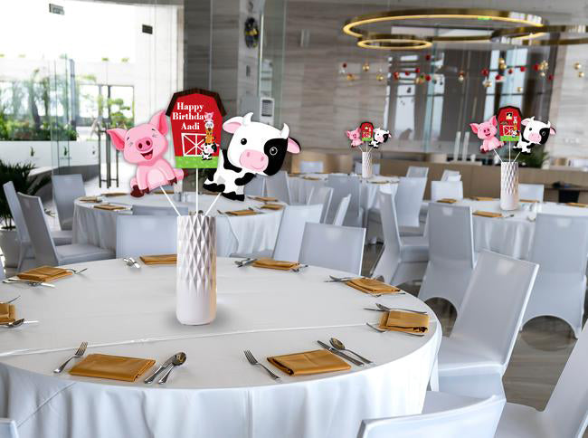 Farm Animal Theme Table Top Birthday Decoration