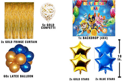 Paw Patrol Theme Birthday Party Decorations Complete Set
