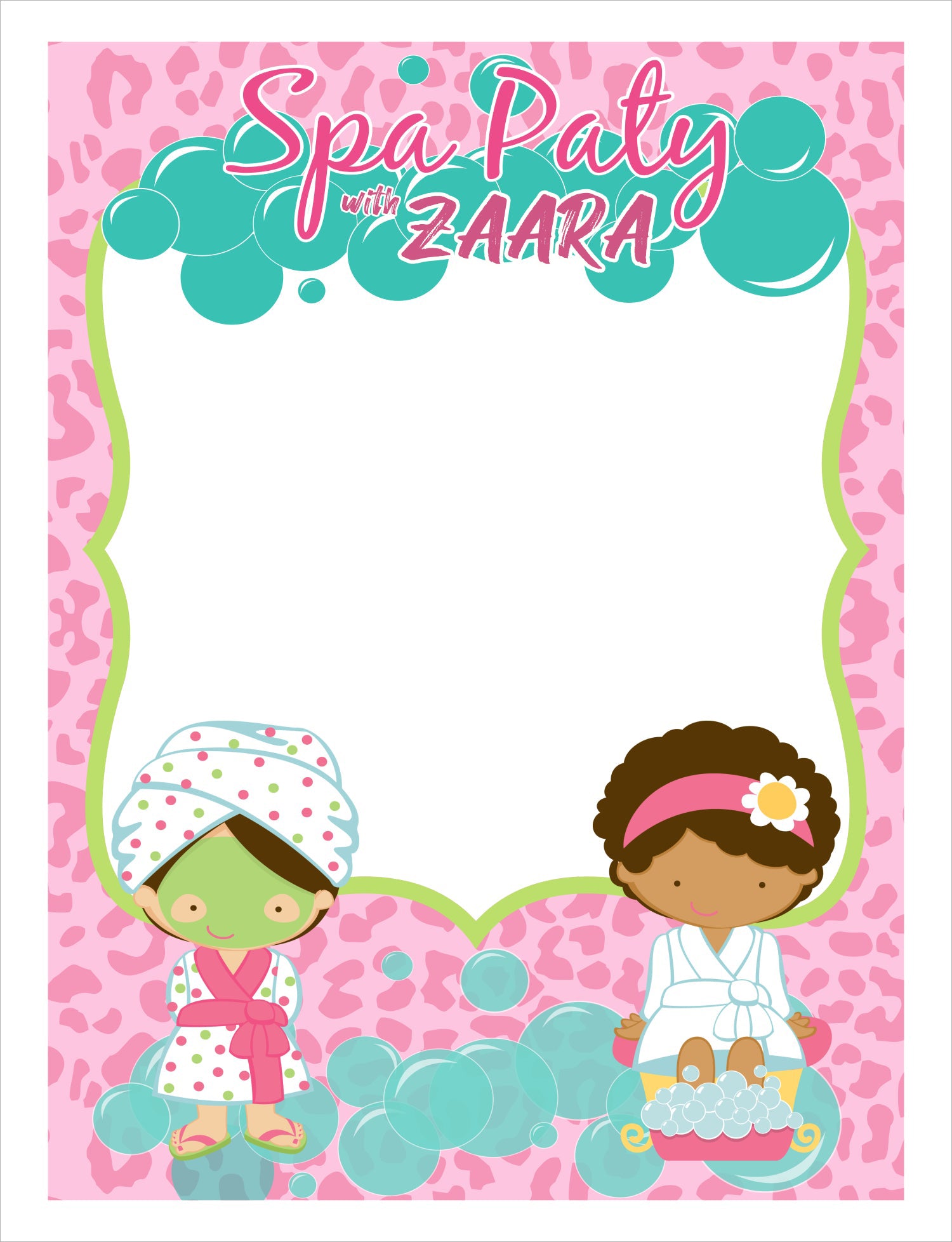 Buy Spa Theme Birthday Party Selfie Photo Booth Frame & Props | Party ...