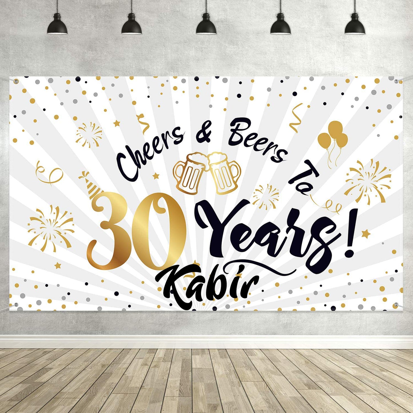 30th Birthday Party Backdrop 