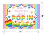 Pop It Theme Birthday Table Mats for Decoration
